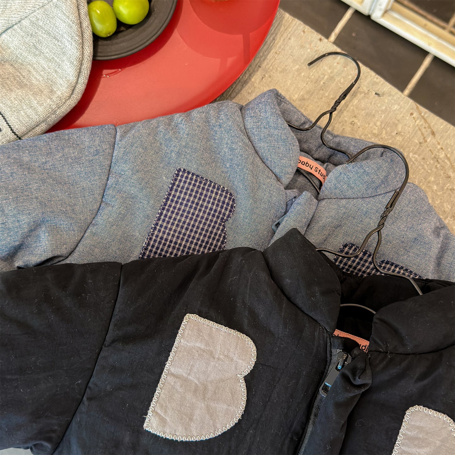 ショートコート・ジャケット・ジャンパー パッチワークブルゾン 中綿ジャケット コート【mh0011918】