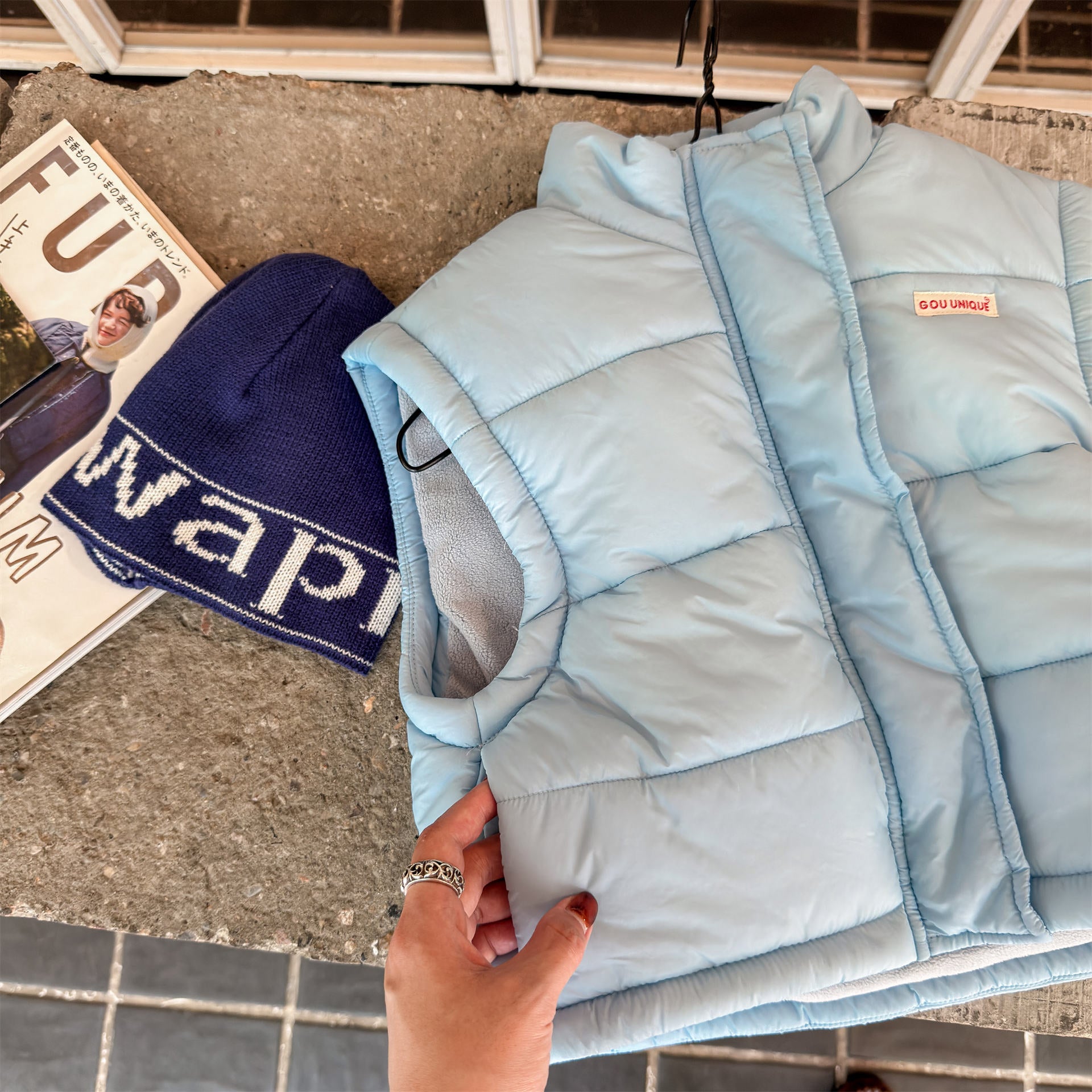 ベスト 中綿ダウンベスト アウター 裏フリース【mh0011919】