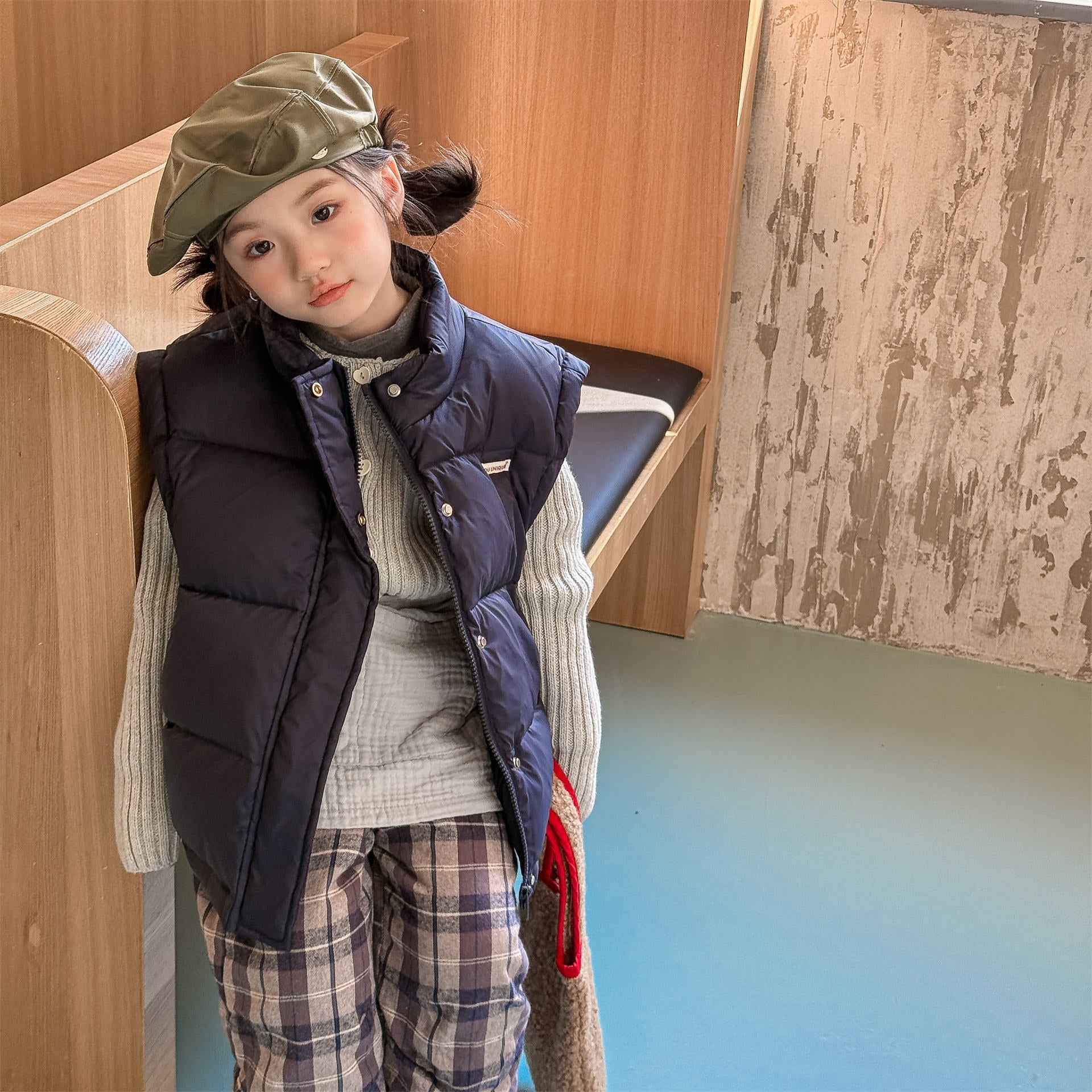 ベスト 中綿ダウンベスト アウター 裏フリース【mh0011919】