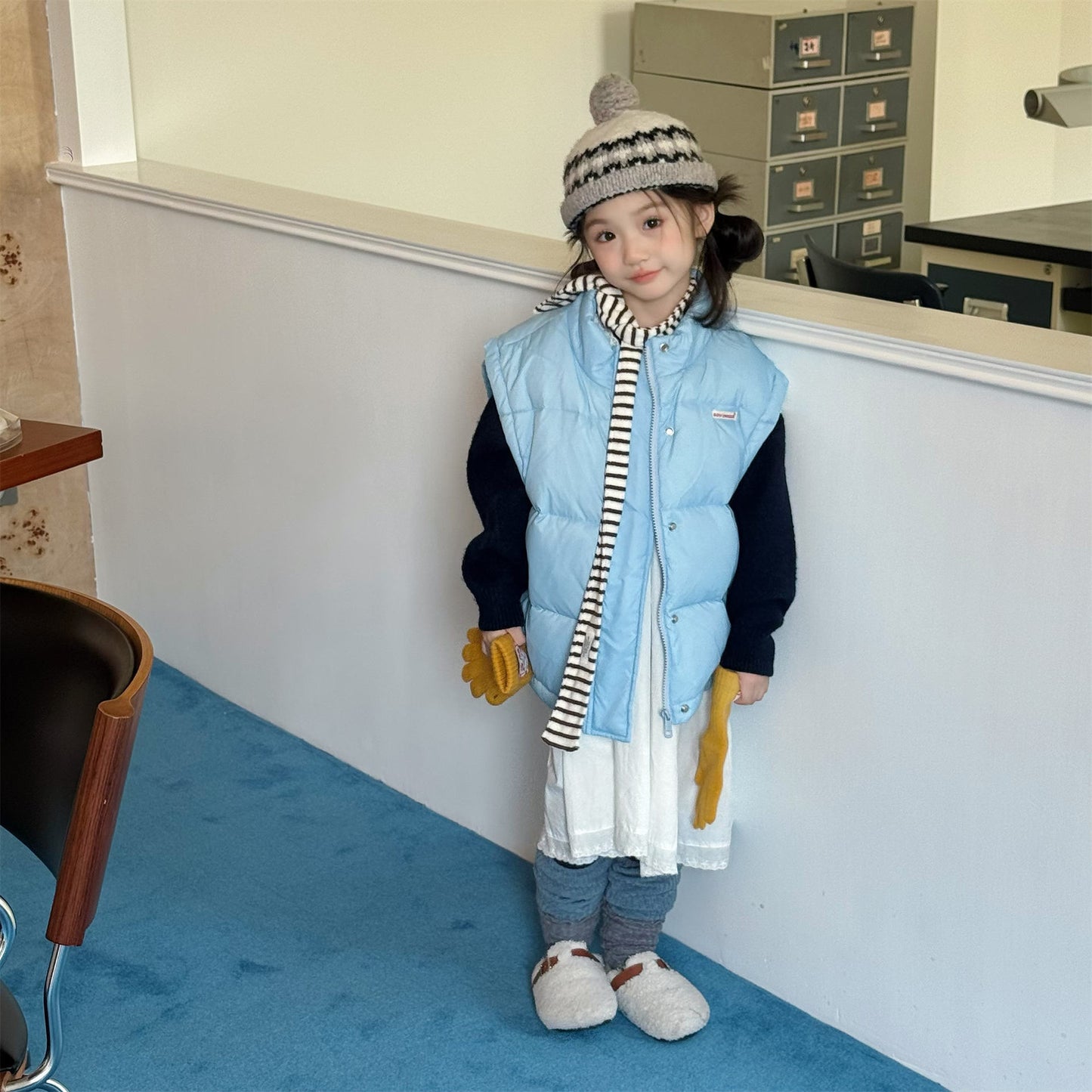 ベスト 中綿ダウンベスト アウター 裏フリース【mh0011919】