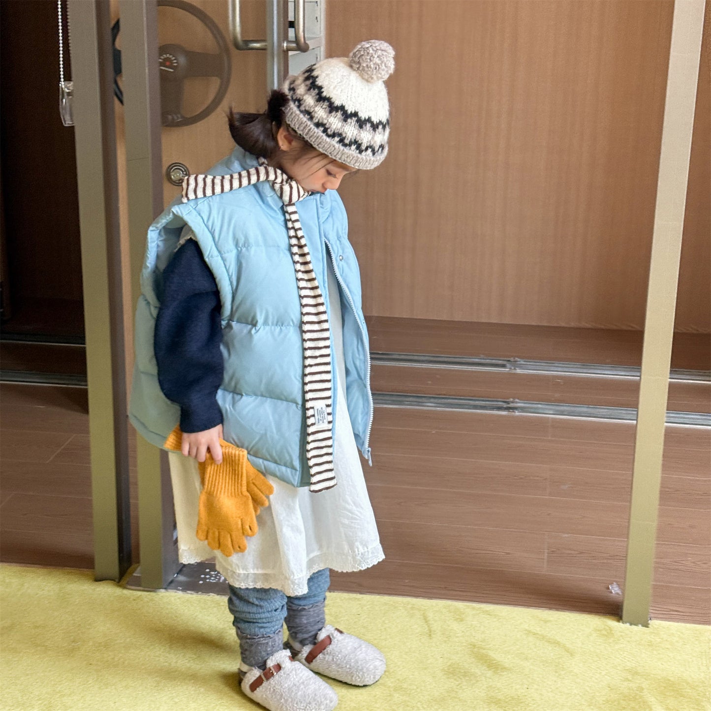 ベスト 中綿ダウンベスト アウター 裏フリース【mh0011919】