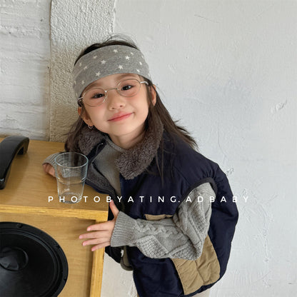 ベスト パッチワークベスト 裏ボアフリース スタンドカラー【mh0011920】