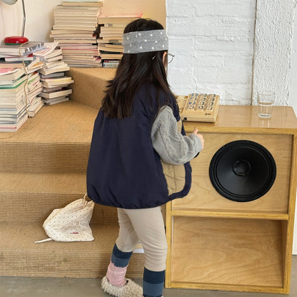 ベスト パッチワークベスト 裏ボアフリース スタンドカラー【mh0011920】