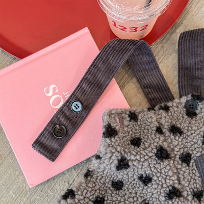 サロペットパンツ・サスペンダーパンツ ハートフリースサロペット ショートサスペンダーパンツ【mh0011923】