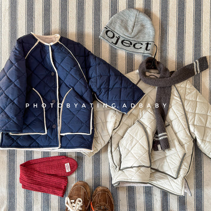 ショートコート・ジャケット・ジャンパー キルトジャケット ノーカラー キルティング アウター【mh0011924】