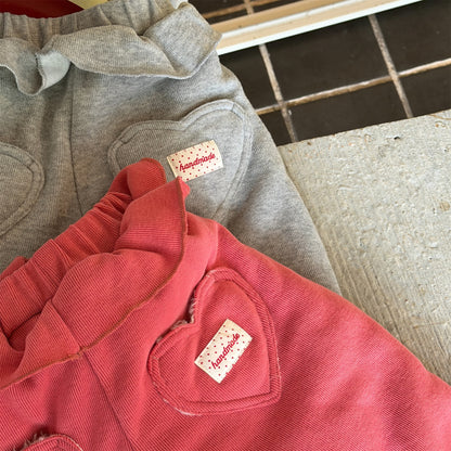 ロングパンツ・スウェットパンツ ハートポケットスウェットパンツ ジョガーパンツ 裏起毛【mh0011925】