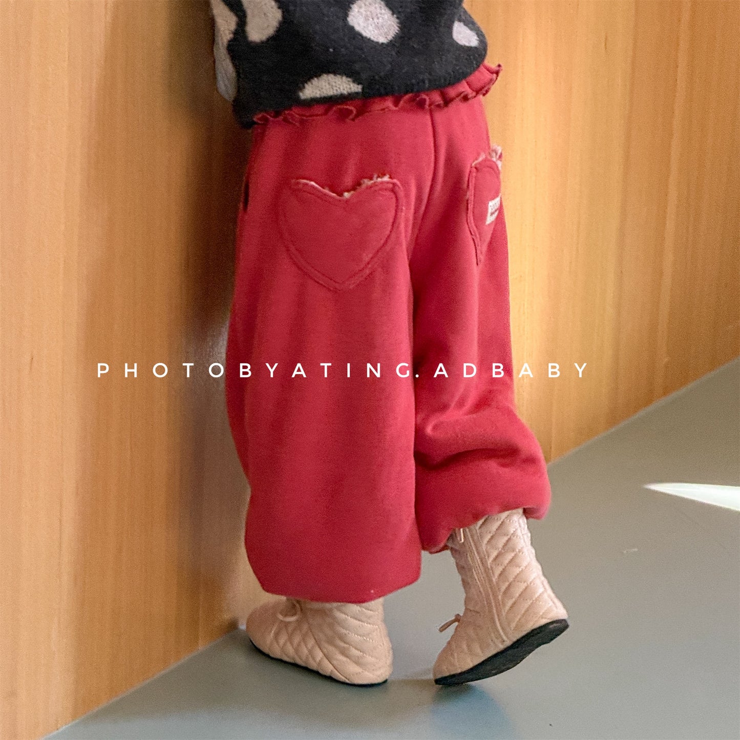 ロングパンツ・スウェットパンツ ハートポケットスウェットパンツ ジョガーパンツ 裏起毛【mh0011925】
