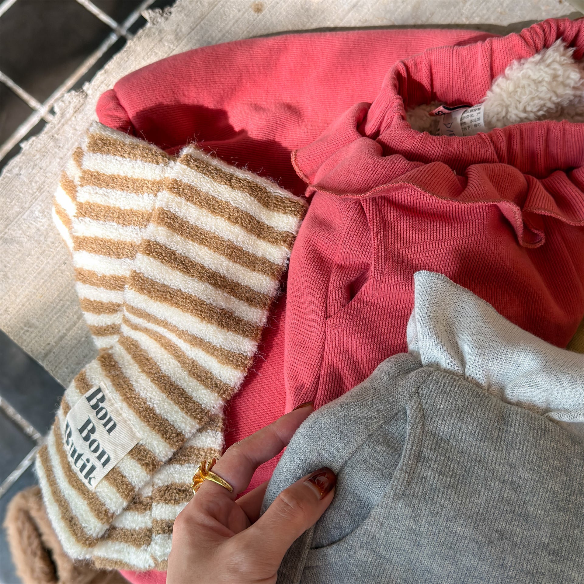 ロングパンツ・スウェットパンツ ハートポケットスウェットパンツ ジョガーパンツ 裏起毛【mh0011925】