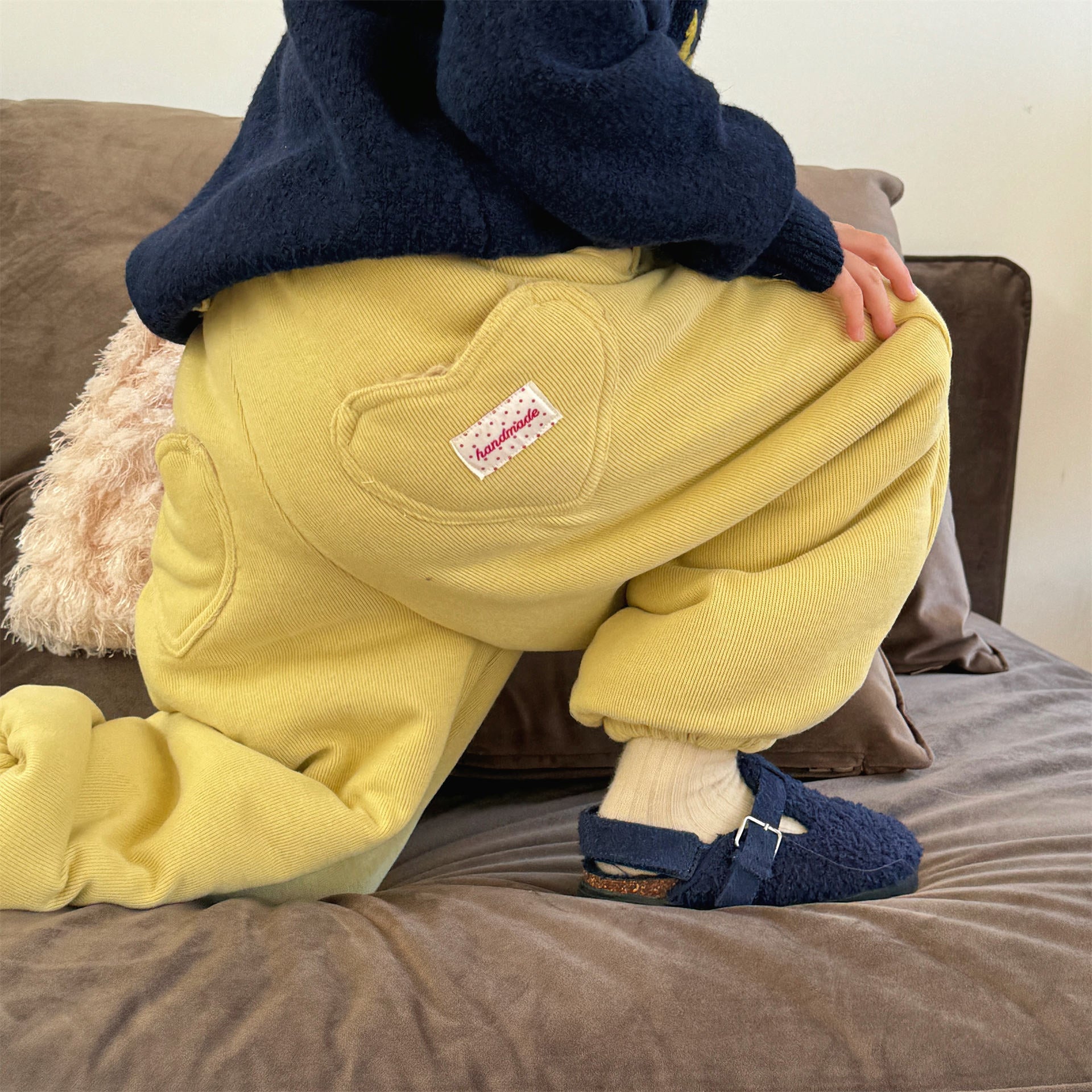 ロングパンツ・スウェットパンツ ハートポケットスウェットパンツ ジョガーパンツ 裏起毛【mh0011925】