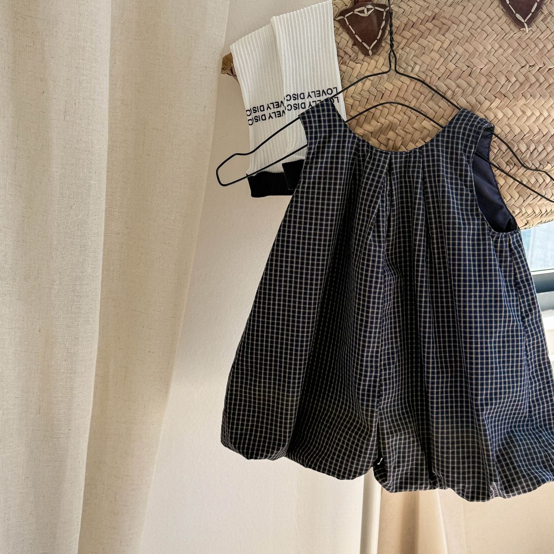 ノースリーブジャンプスーツ Navy / 80cm ノースリーブバルーンジャンプスーツ【mh0009552】