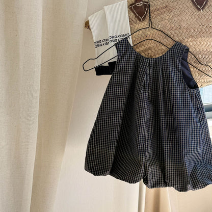 ノースリーブジャンプスーツ Navy / 80cm ノースリーブバルーンジャンプスーツ【mh0009552】