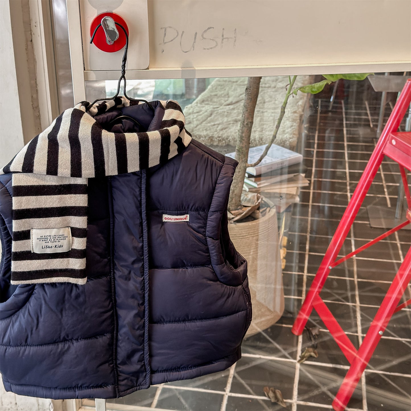 ベスト Navy / 80cm 中綿ダウンベスト アウター 裏フリース【mh0011919】