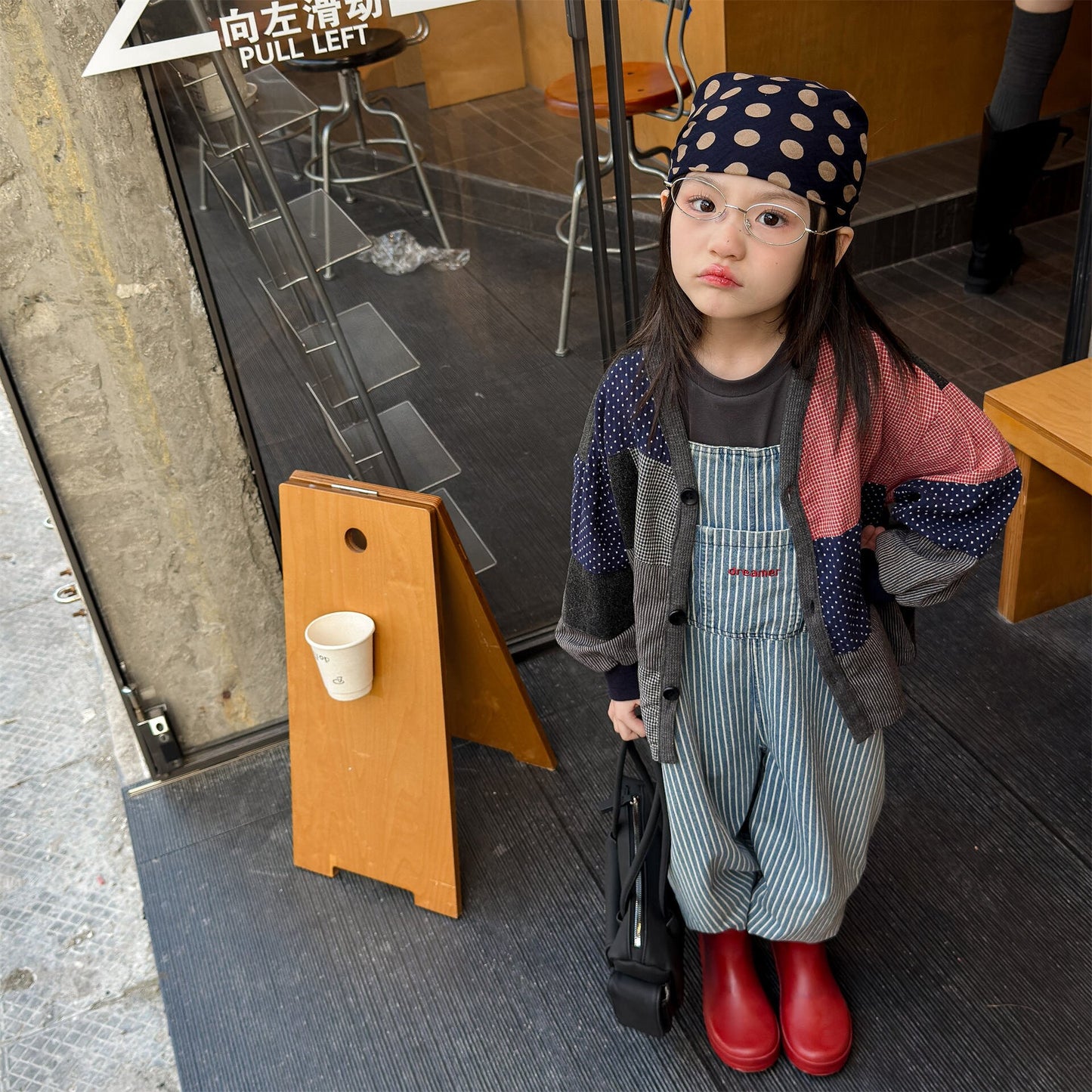 カーディガン・パーカー Patchwork Jacket Cardigan Top パッチワーク ジャケット カーディガン【mh0012039】