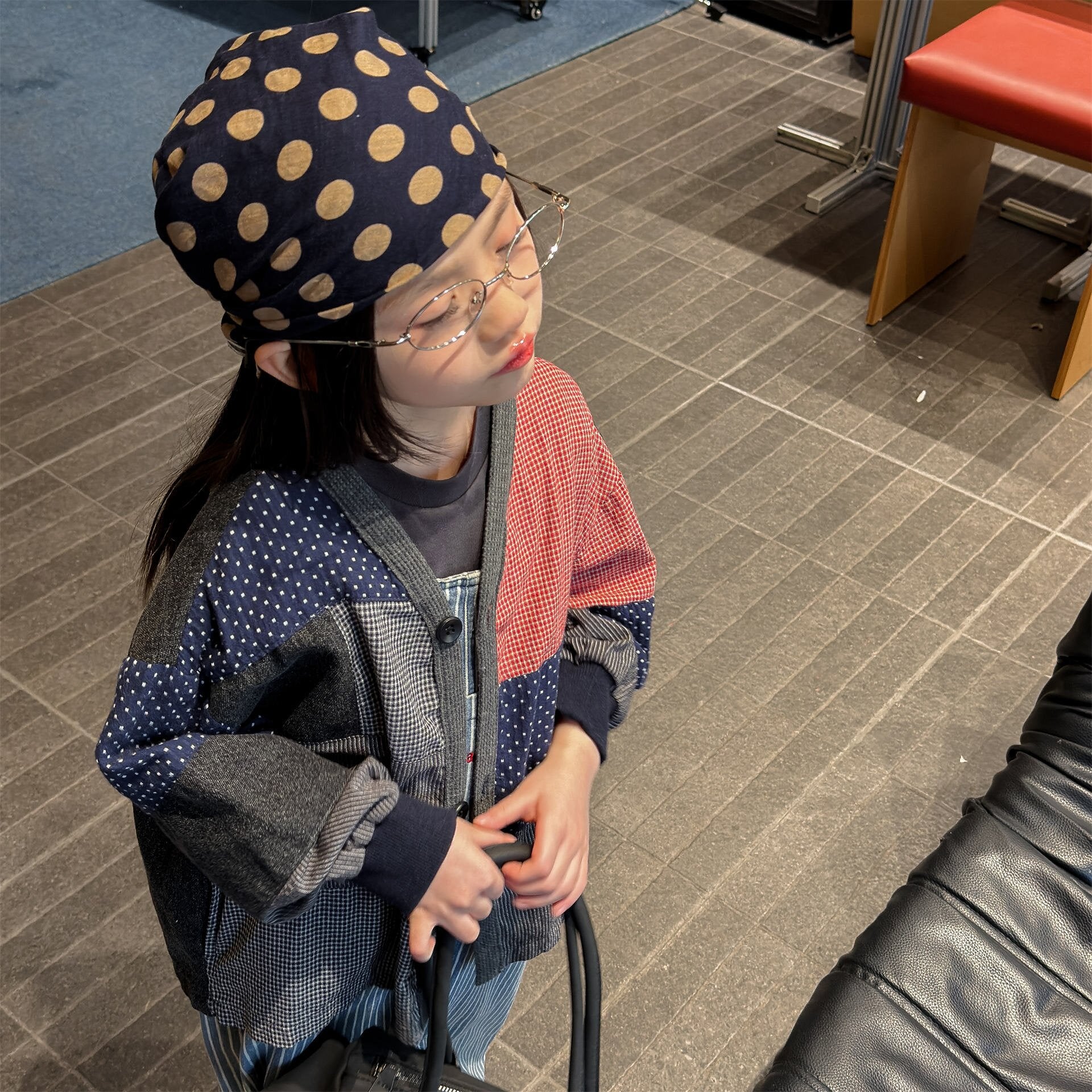 カーディガン・パーカー Patchwork Jacket Cardigan Top パッチワーク ジャケット カーディガン【mh0012039】