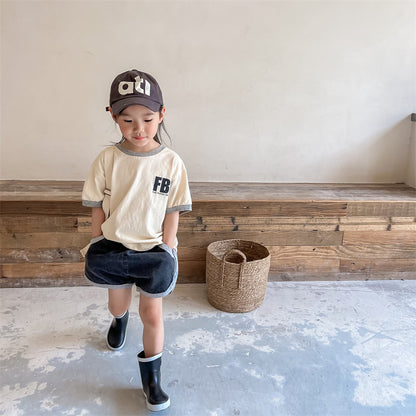 ハーフパンツ・ショートパンツ Piping Summer Denim Shorts バイピング デニム ショートパンツ【mh0011995】