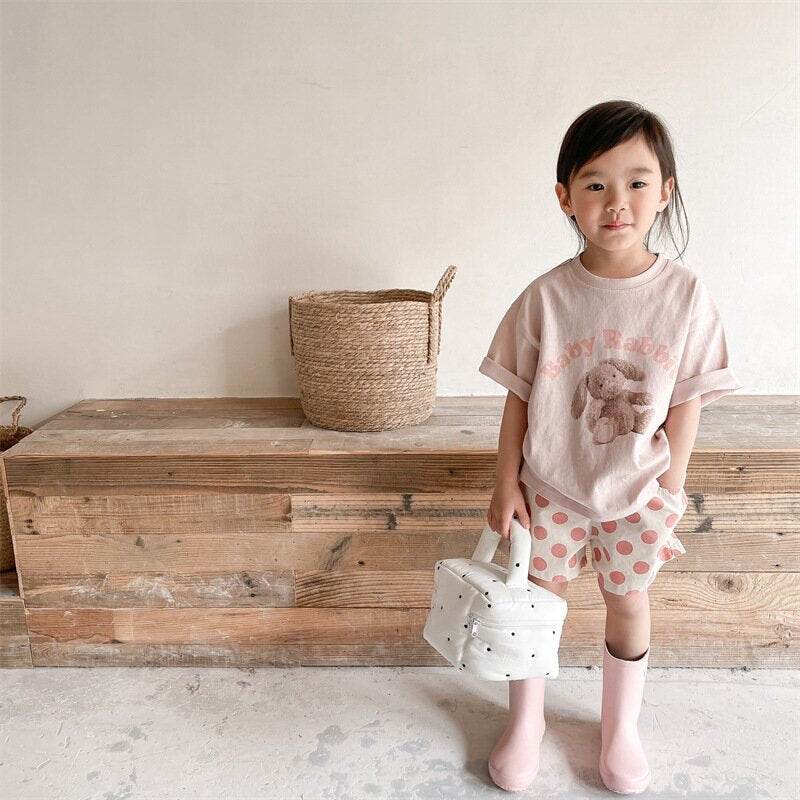 ハーフパンツ・ショートパンツ Polka Dot Cotton Short Pants ドット柄 コットン ショートパンツ【mh0012142】