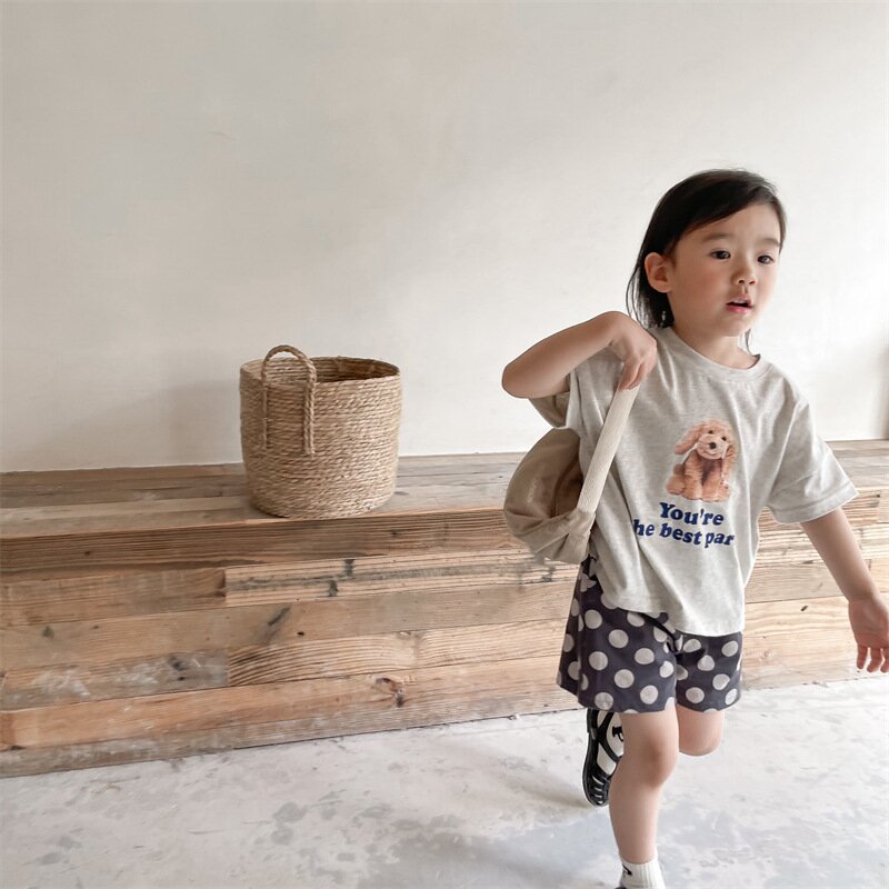 ハーフパンツ・ショートパンツ Polka Dot Cotton Short Pants ドット柄 コットン ショートパンツ【mh0012142】