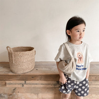 ハーフパンツ・ショートパンツ Polka Dot Cotton Short Pants ドット柄 コットン ショートパンツ【mh0012142】