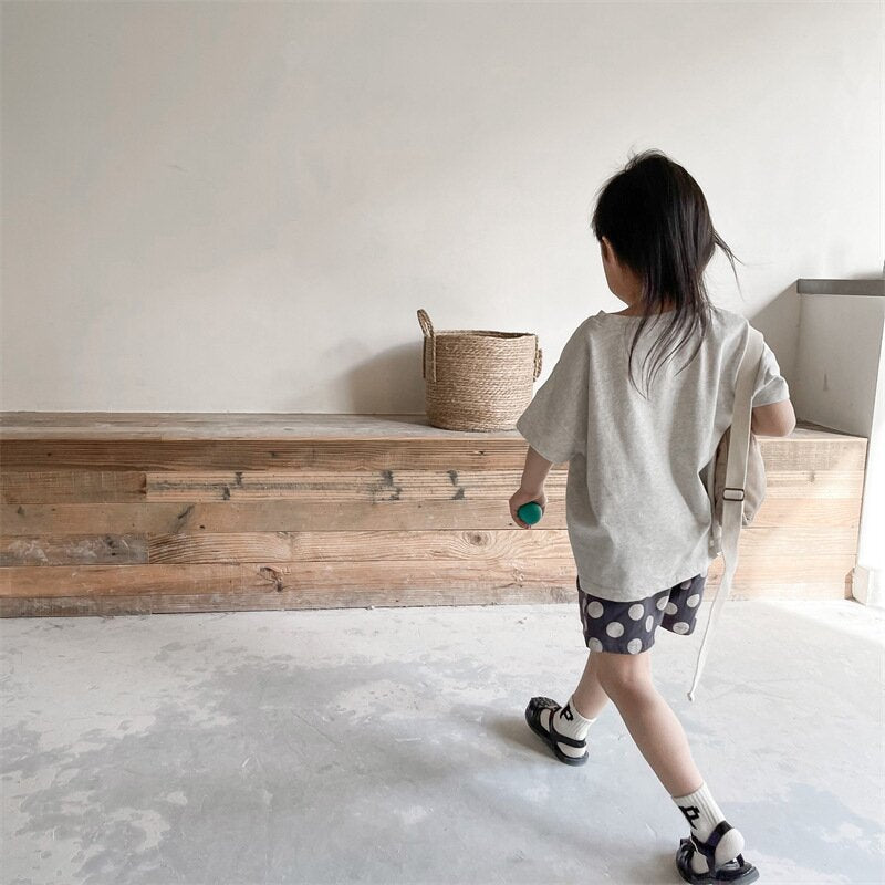 ハーフパンツ・ショートパンツ Polka Dot Cotton Short Pants ドット柄 コットン ショートパンツ【mh0012142】