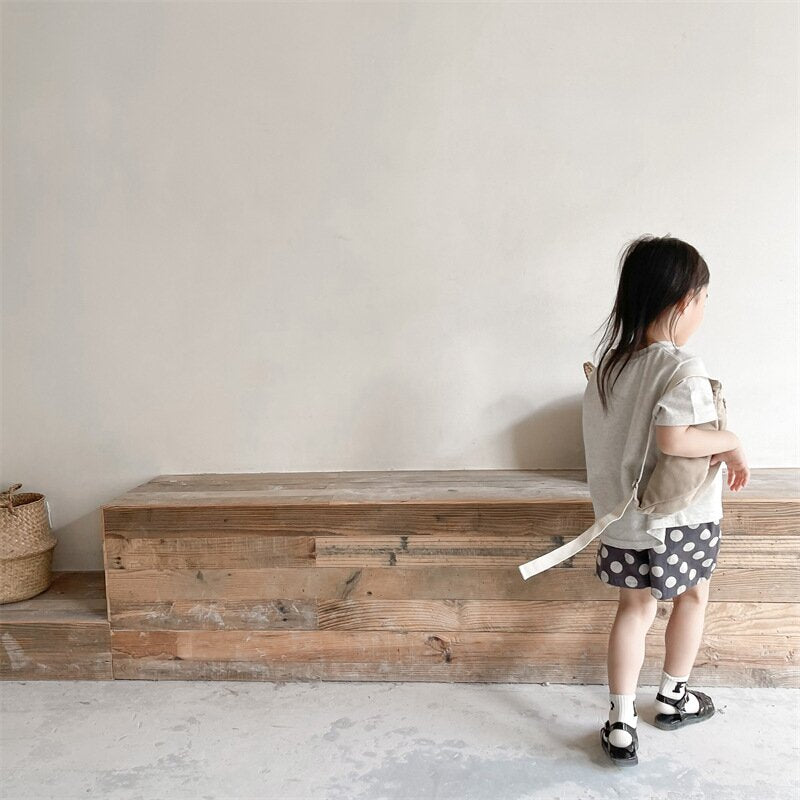 ハーフパンツ・ショートパンツ Polka Dot Cotton Short Pants ドット柄 コットン ショートパンツ【mh0012142】