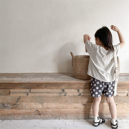 ハーフパンツ・ショートパンツ Polka Dot Cotton Short Pants ドット柄 コットン ショートパンツ【mh0012142】