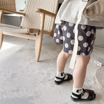 ハーフパンツ・ショートパンツ Polka Dot Cotton Short Pants ドット柄 コットン ショートパンツ【mh0012142】