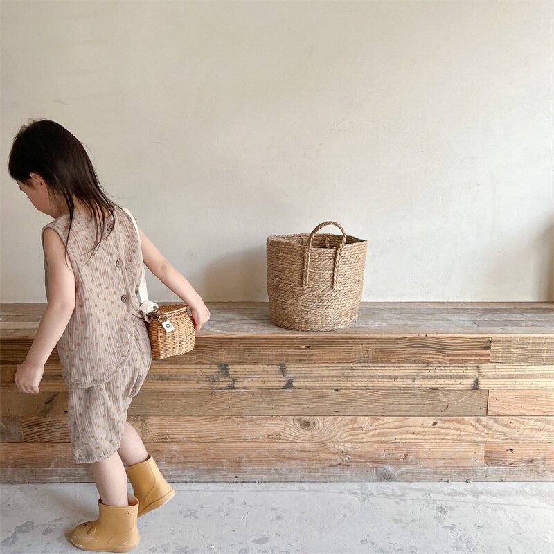 ノースリーブセットアップ Polka Dot Sleeveless & Shorts Set ドット柄 ノースリーブ セットアップ【mh0012141】
