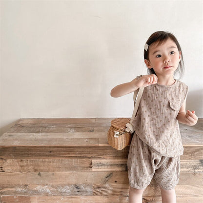 ノースリーブセットアップ Polka Dot Sleeveless & Shorts Set ドット柄 ノースリーブ セットアップ【mh0012141】