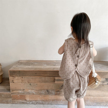 ノースリーブセットアップ Polka Dot Sleeveless & Shorts Set ドット柄 ノースリーブ セットアップ【mh0012141】