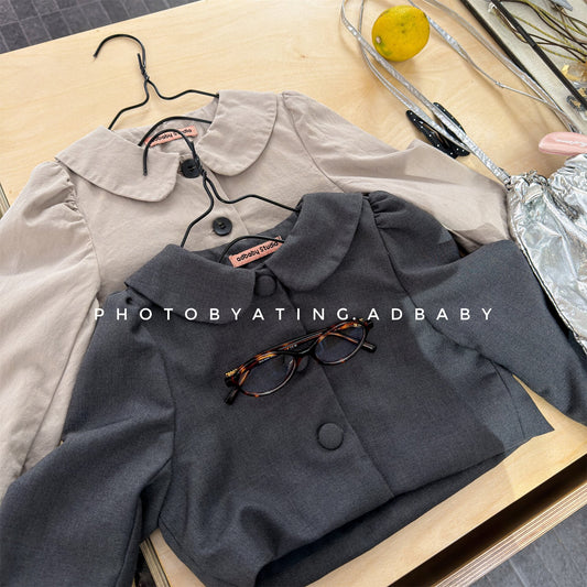 ショートコート・ジャケット・ジャンパー Small Blazer Cardigan Top テーラード カーディガン トップス【mh0012037】