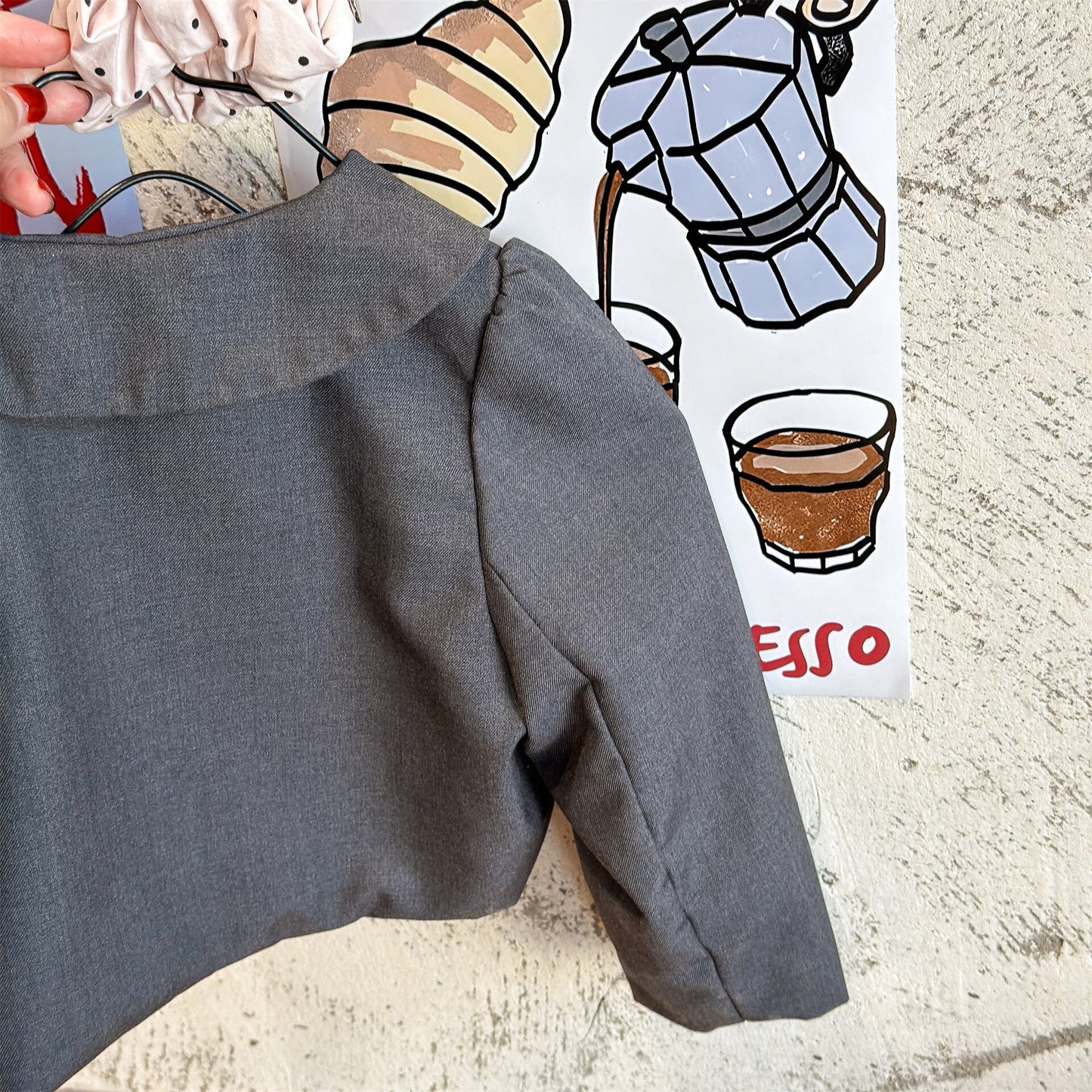 ショートコート・ジャケット・ジャンパー Small Blazer Cardigan Top テーラード カーディガン トップス【mh0012037】