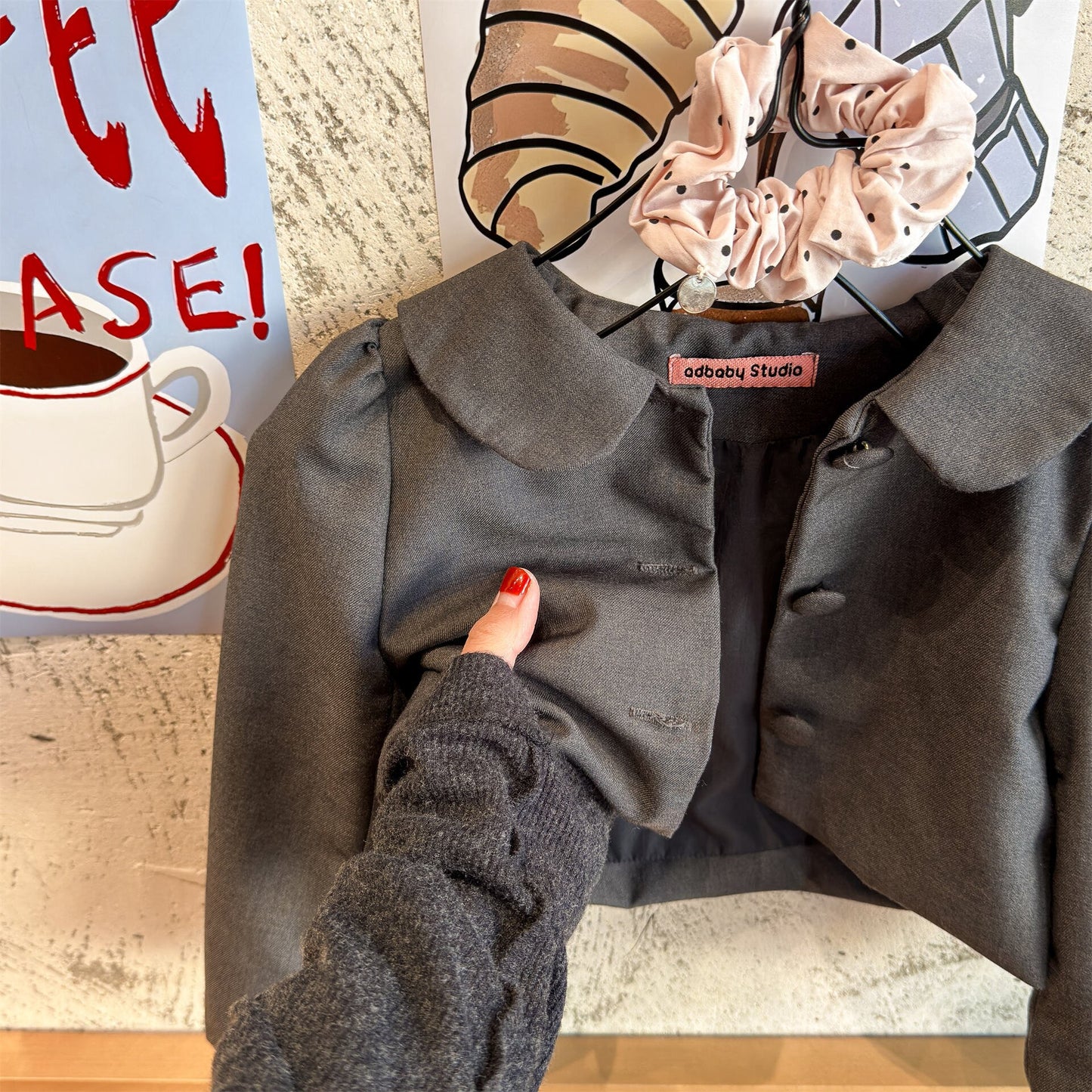 ショートコート・ジャケット・ジャンパー Small Blazer Cardigan Top テーラード カーディガン トップス【mh0012037】