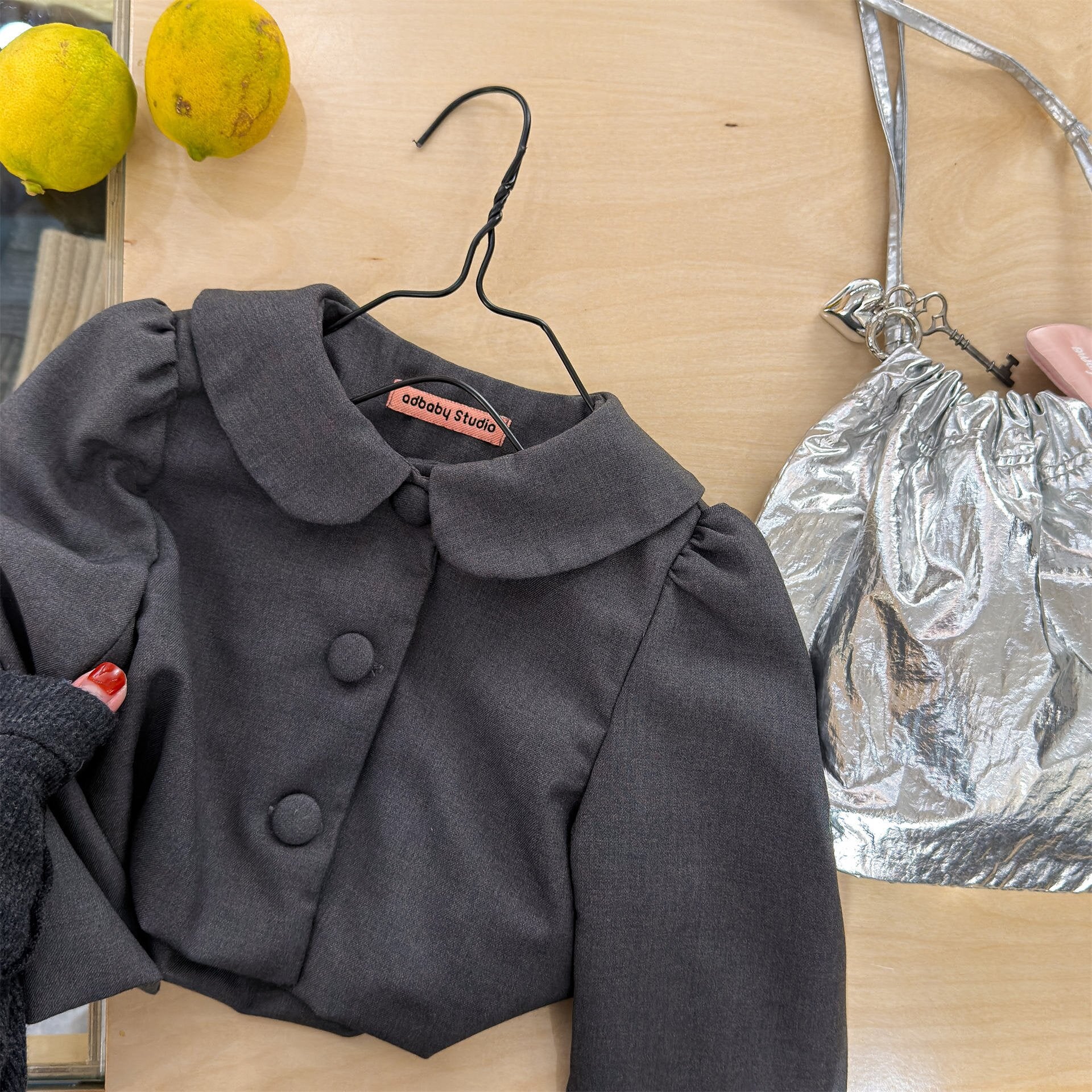 ショートコート・ジャケット・ジャンパー Small Blazer Cardigan Top テーラード カーディガン トップス【mh0012037】