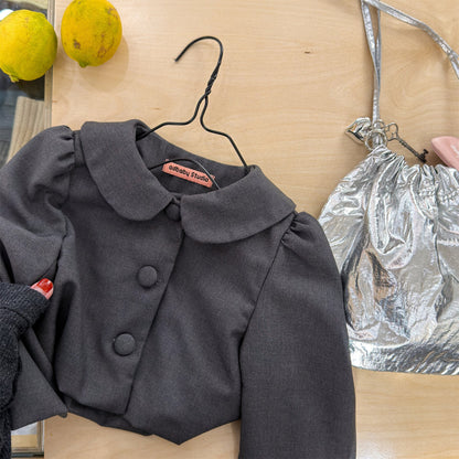 ショートコート・ジャケット・ジャンパー Small Blazer Cardigan Top テーラード カーディガン トップス【mh0012037】