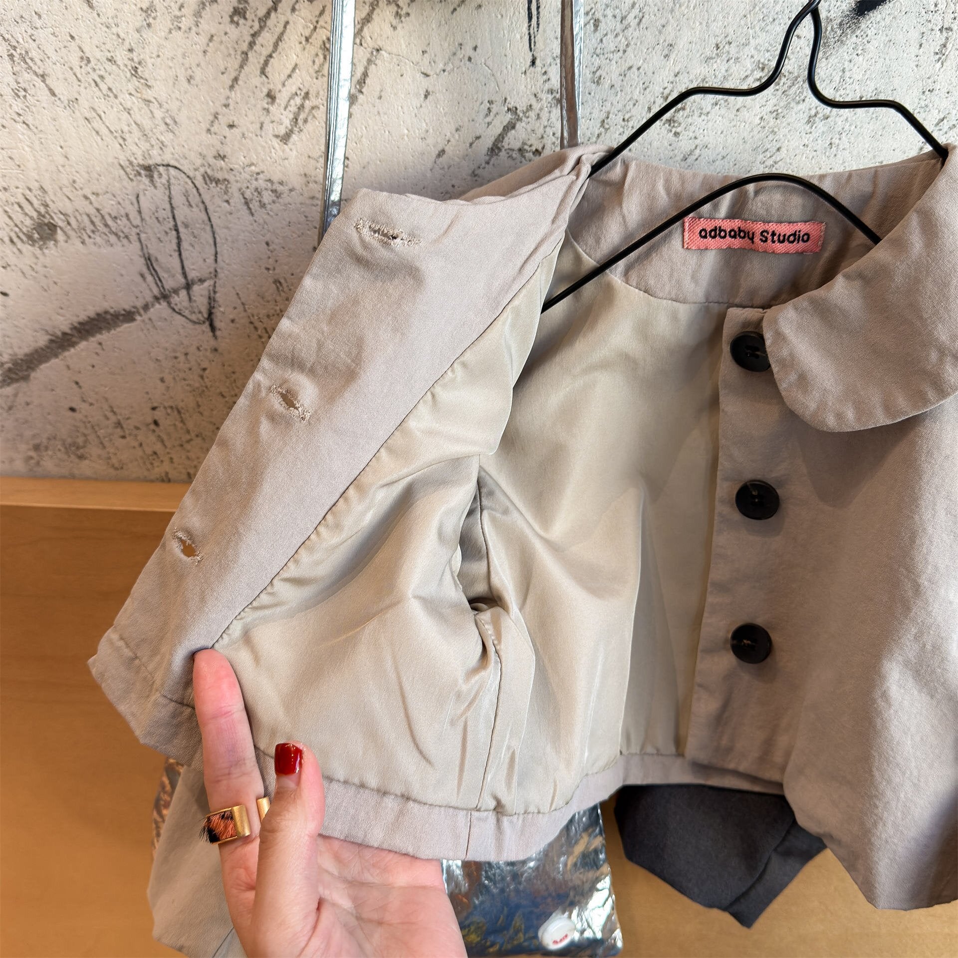 ショートコート・ジャケット・ジャンパー Small Blazer Cardigan Top テーラード カーディガン トップス【mh0012037】