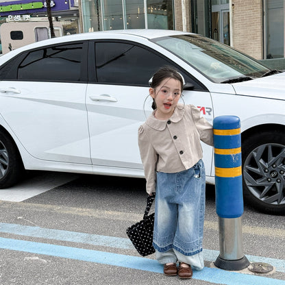 ショートコート・ジャケット・ジャンパー Small Blazer Cardigan Top テーラード カーディガン トップス【mh0012037】