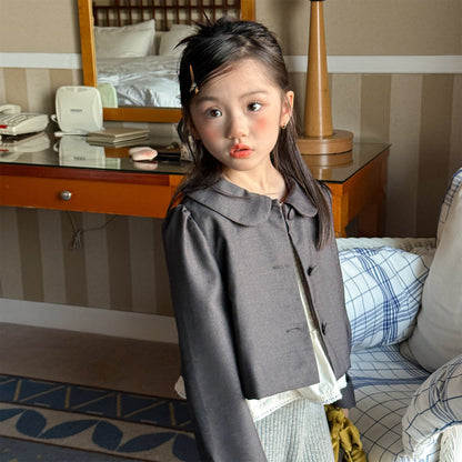 ショートコート・ジャケット・ジャンパー Small Blazer Cardigan Top テーラード カーディガン トップス【mh0012037】