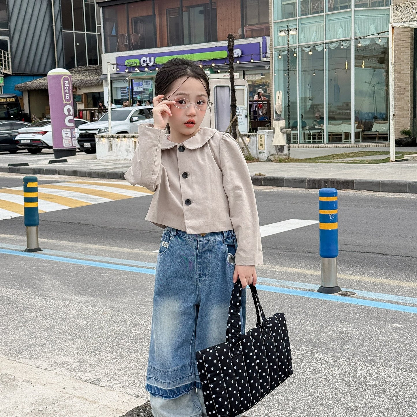 ショートコート・ジャケット・ジャンパー Small Blazer Cardigan Top テーラード カーディガン トップス【mh0012037】