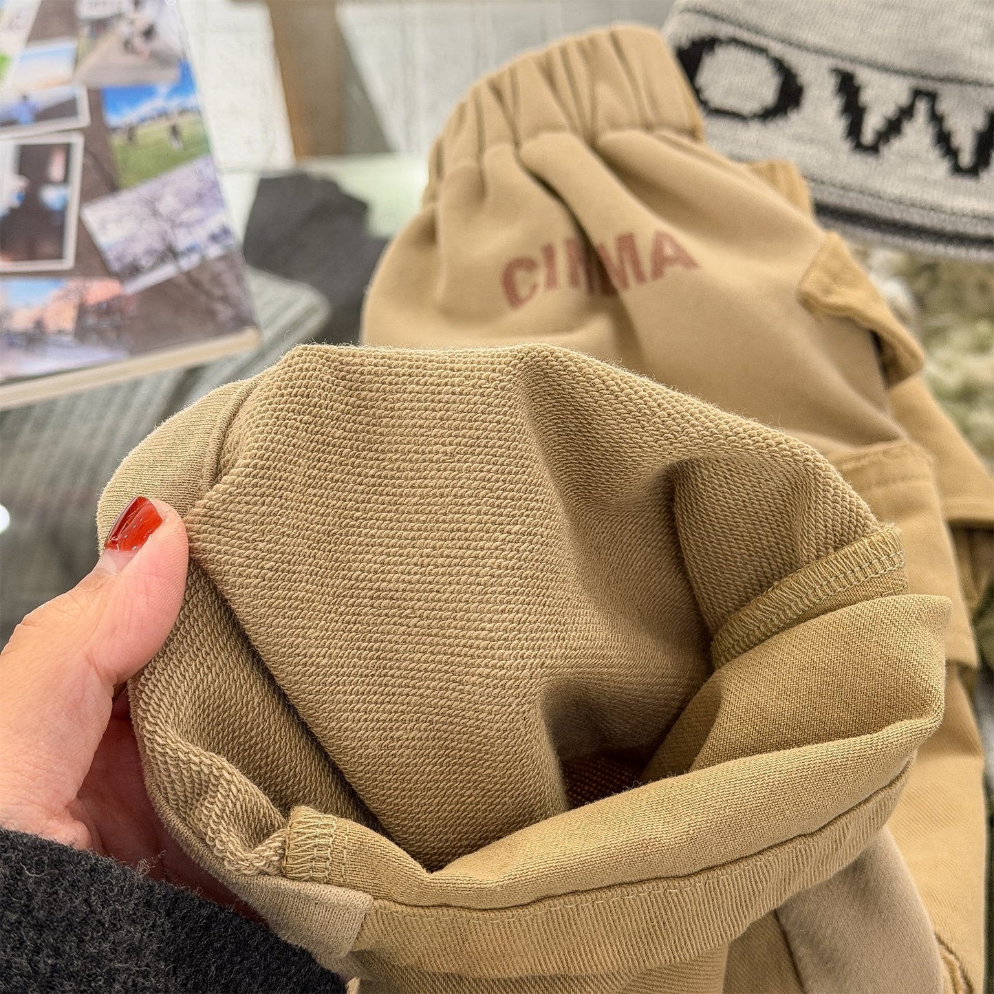 ロングパンツ・スウェットパンツ Spliced Sweatpants Cargo Pants 切り替え スウェット カーゴパンツ【mh0012080】