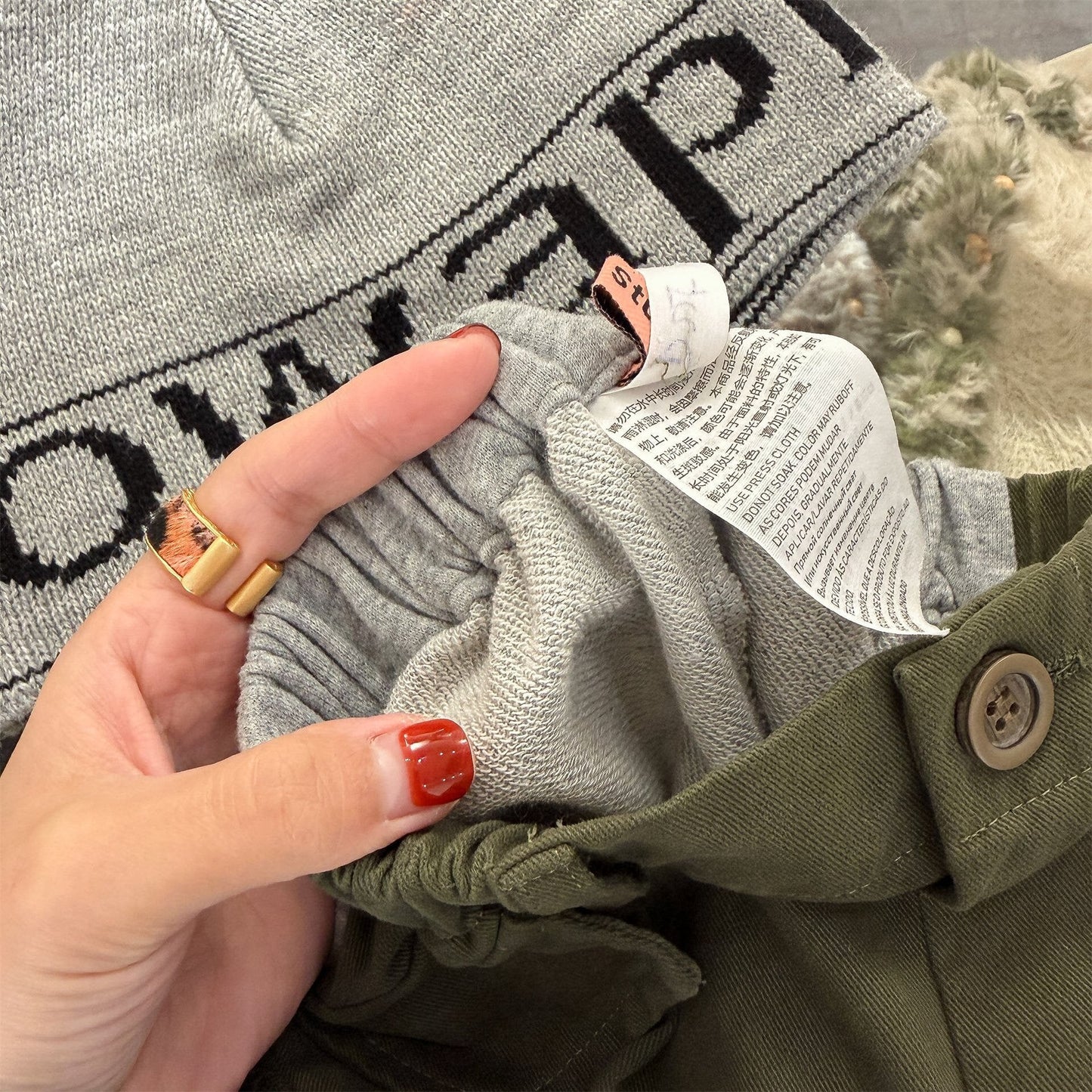 ロングパンツ・スウェットパンツ Spliced Sweatpants Cargo Pants 切り替え スウェット カーゴパンツ【mh0012080】
