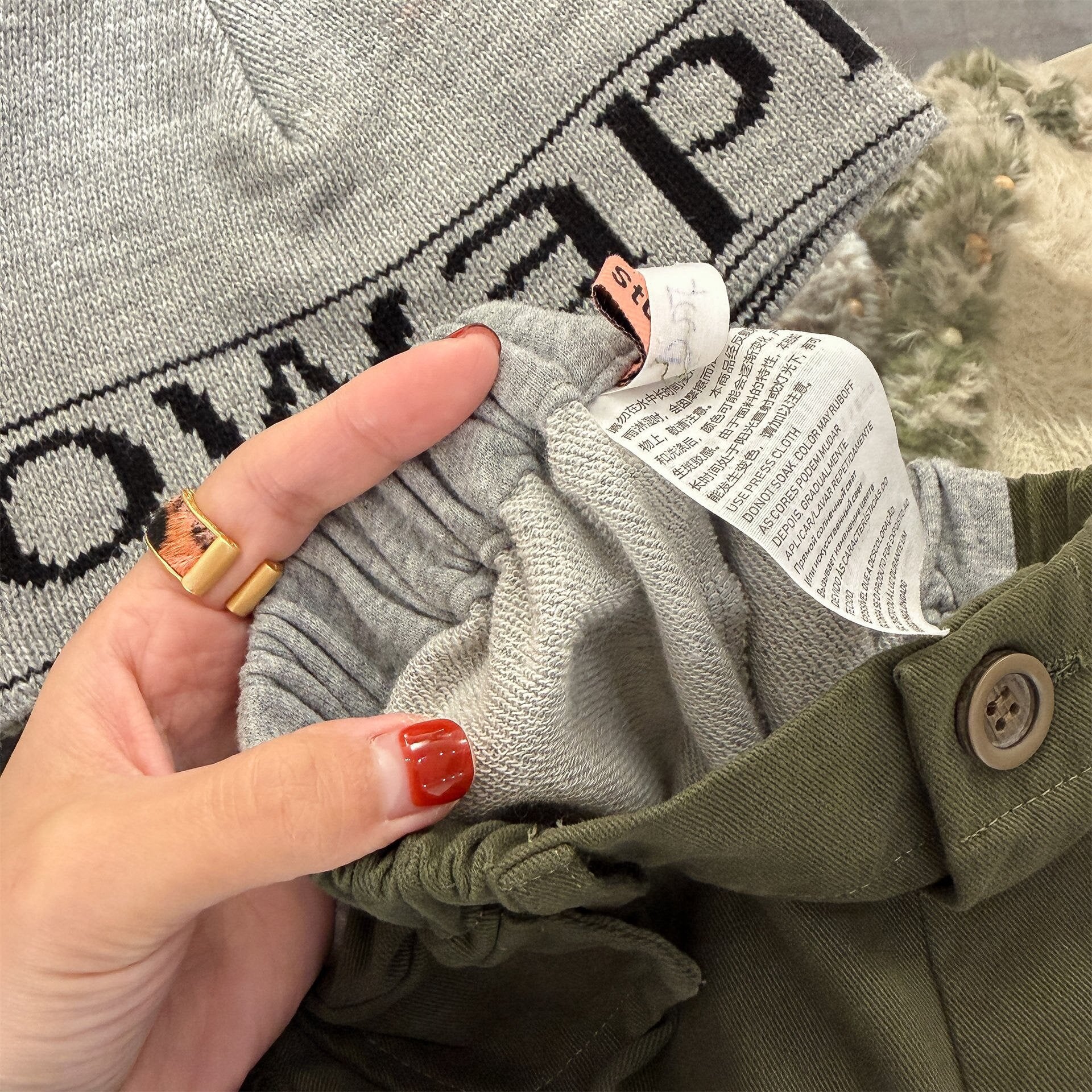 ロングパンツ・スウェットパンツ Spliced Sweatpants Cargo Pants 切り替え スウェット カーゴパンツ【mh0012080】