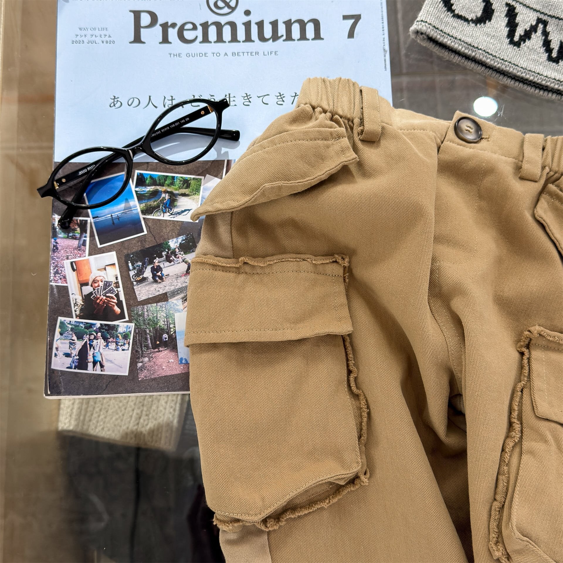 ロングパンツ・スウェットパンツ Spliced Sweatpants Cargo Pants 切り替え スウェット カーゴパンツ【mh0012080】