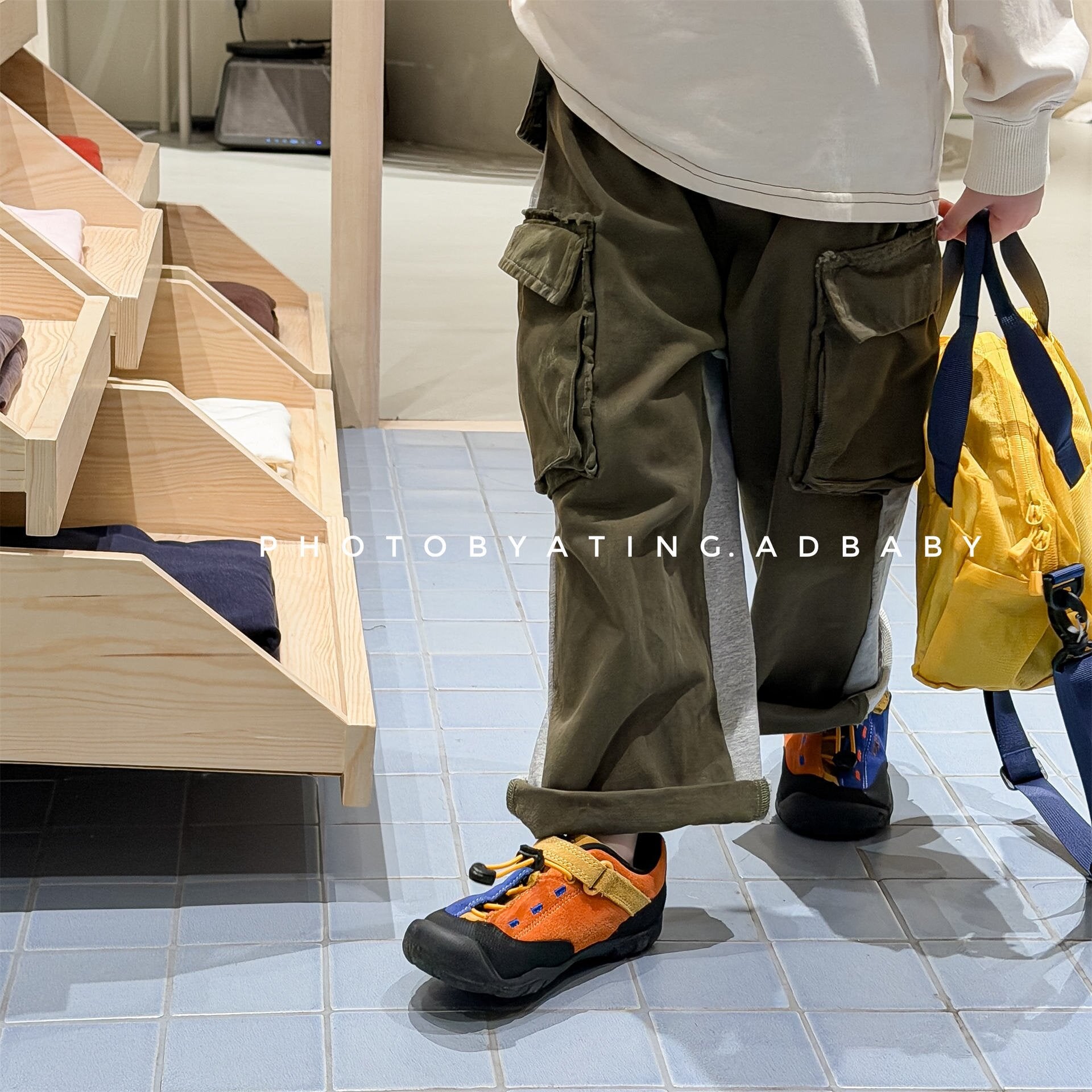 ロングパンツ・スウェットパンツ Spliced Sweatpants Cargo Pants 切り替え スウェット カーゴパンツ【mh0012080】