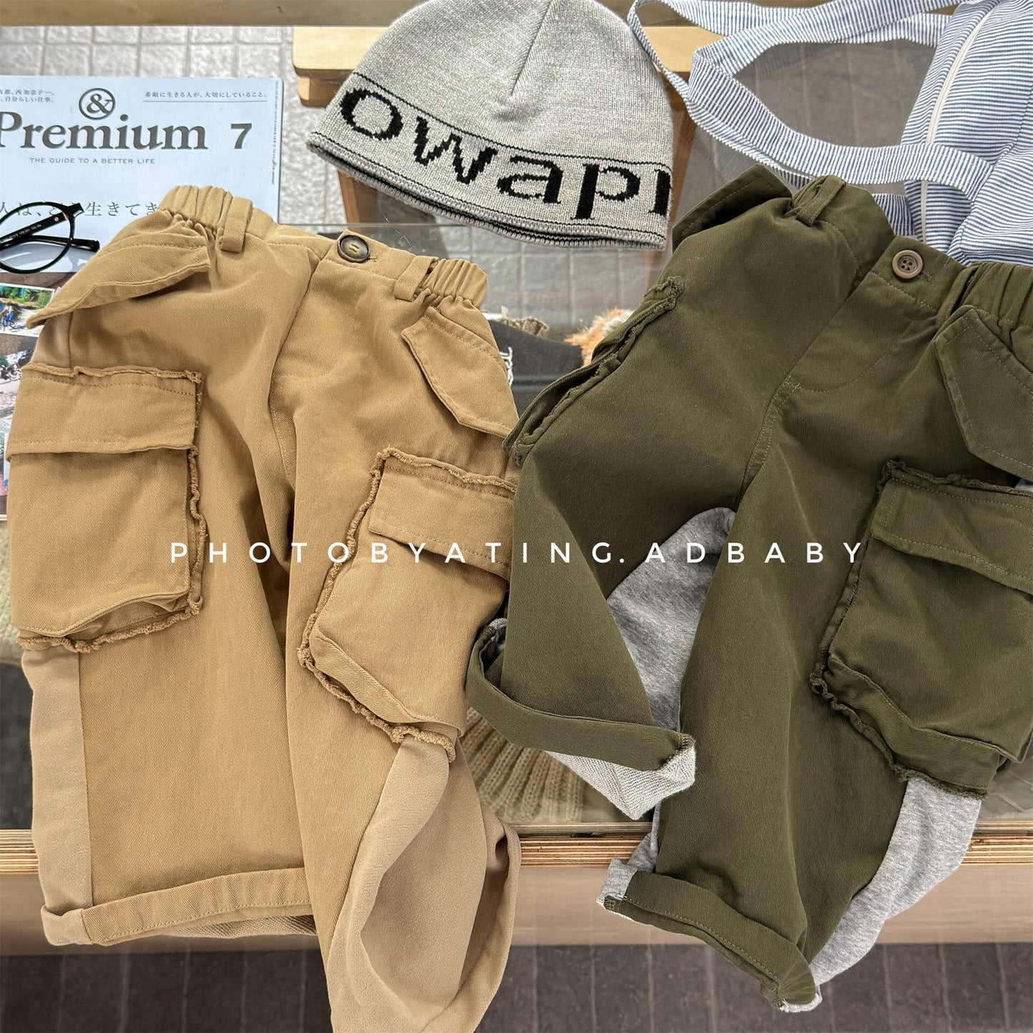 ロングパンツ・スウェットパンツ Spliced Sweatpants Cargo Pants 切り替え スウェット カーゴパンツ【mh0012080】