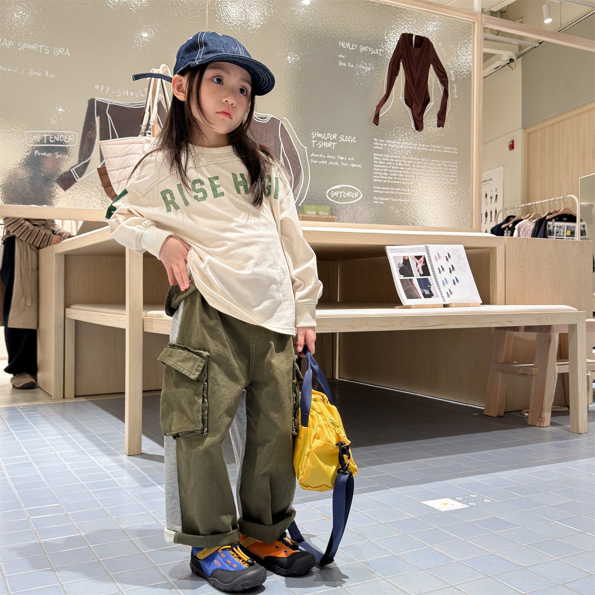 ロングパンツ・スウェットパンツ Spliced Sweatpants Cargo Pants 切り替え スウェット カーゴパンツ【mh0012080】