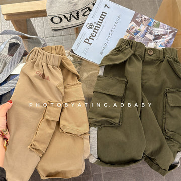 ロングパンツ・スウェットパンツ Spliced Sweatpants Cargo Pants 切り替え スウェット カーゴパンツ【mh0012080】