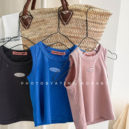 タンクトップ・キャミソール・ノースリーブトップス ワンポイントノースリーブTシャツタンクトップ【mh0009379】