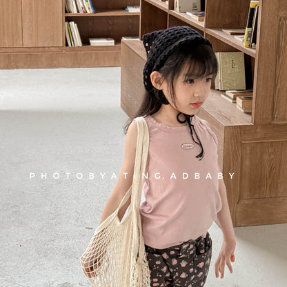 タンクトップ・キャミソール・ノースリーブトップス ワンポイントノースリーブTシャツタンクトップ【mh0009379】