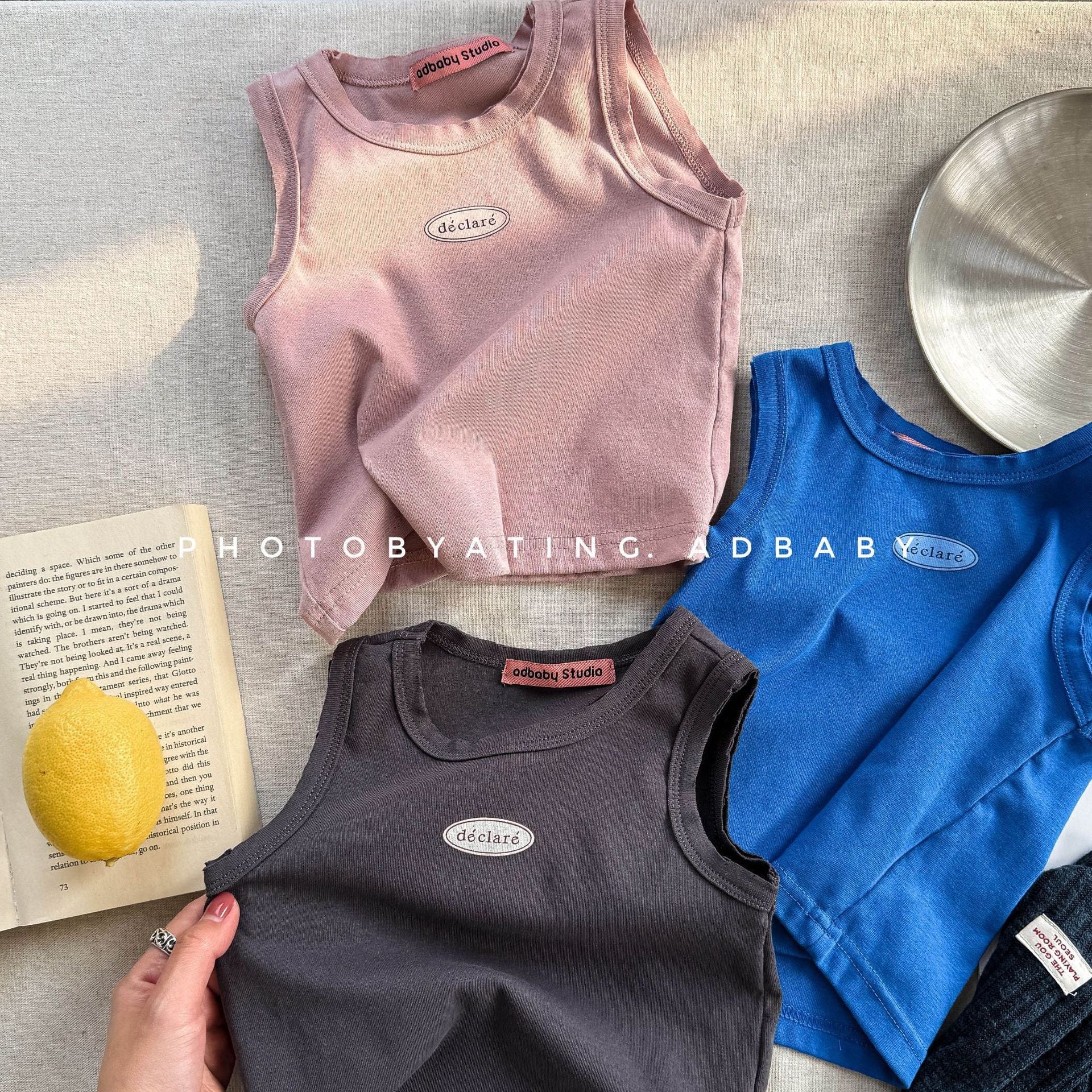 タンクトップ・キャミソール・ノースリーブトップス ワンポイントノースリーブTシャツタンクトップ【mh0009379】