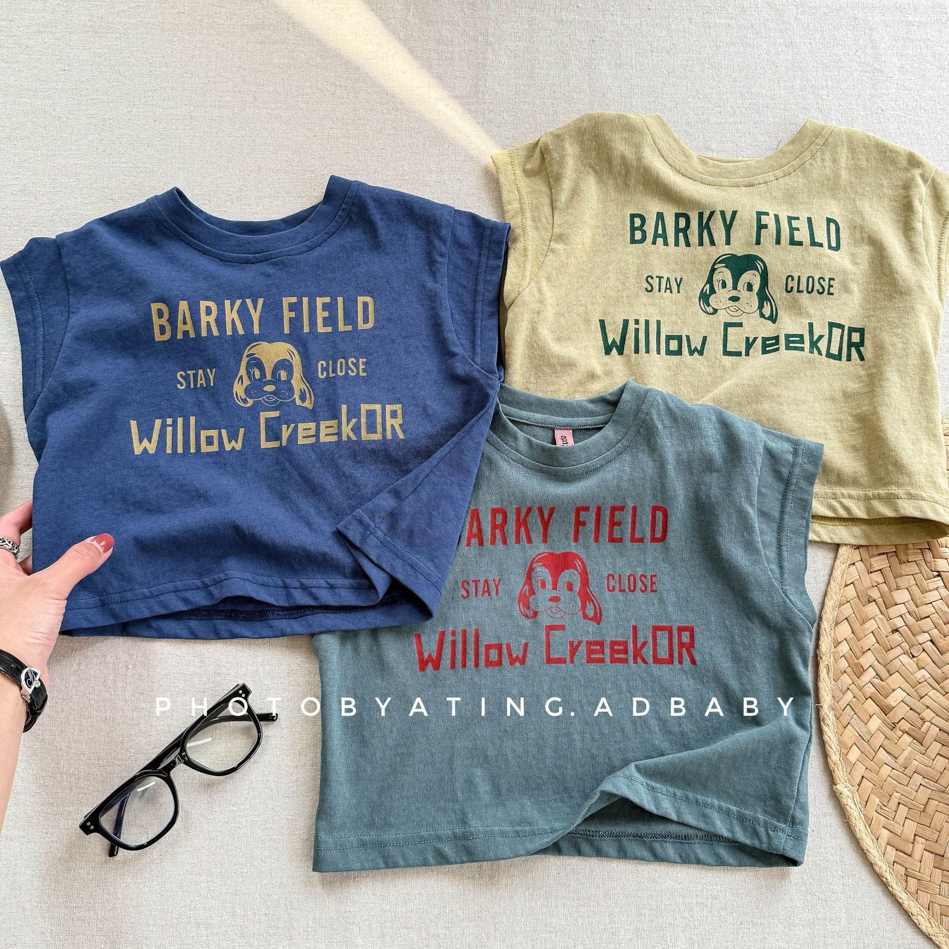 タンクトップ・キャミソール・ノースリーブトップス プリント半袖Tシャツ【mh0009535】